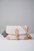 Designer handbag with patterned design 