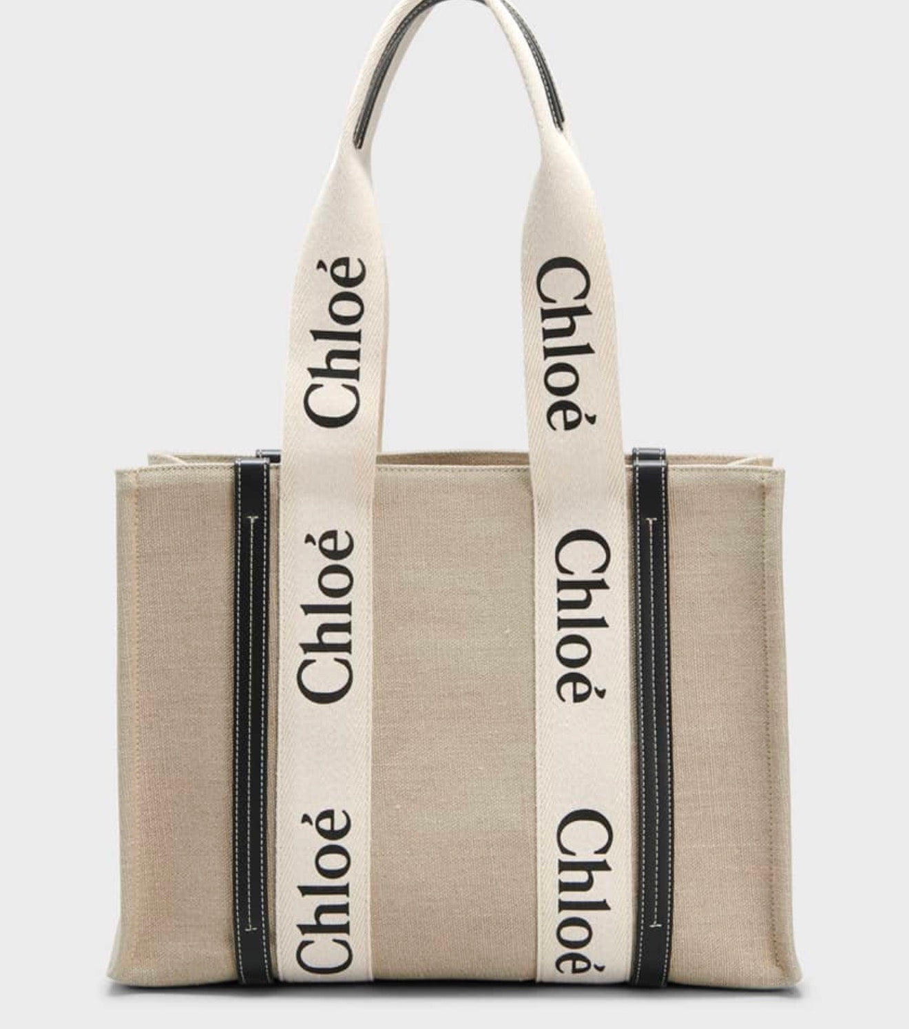 Woody Medium Tote Bag in Linen
