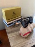 BB sunglasses with gold and stripe logo