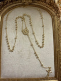 Gold filled Rosary necklace