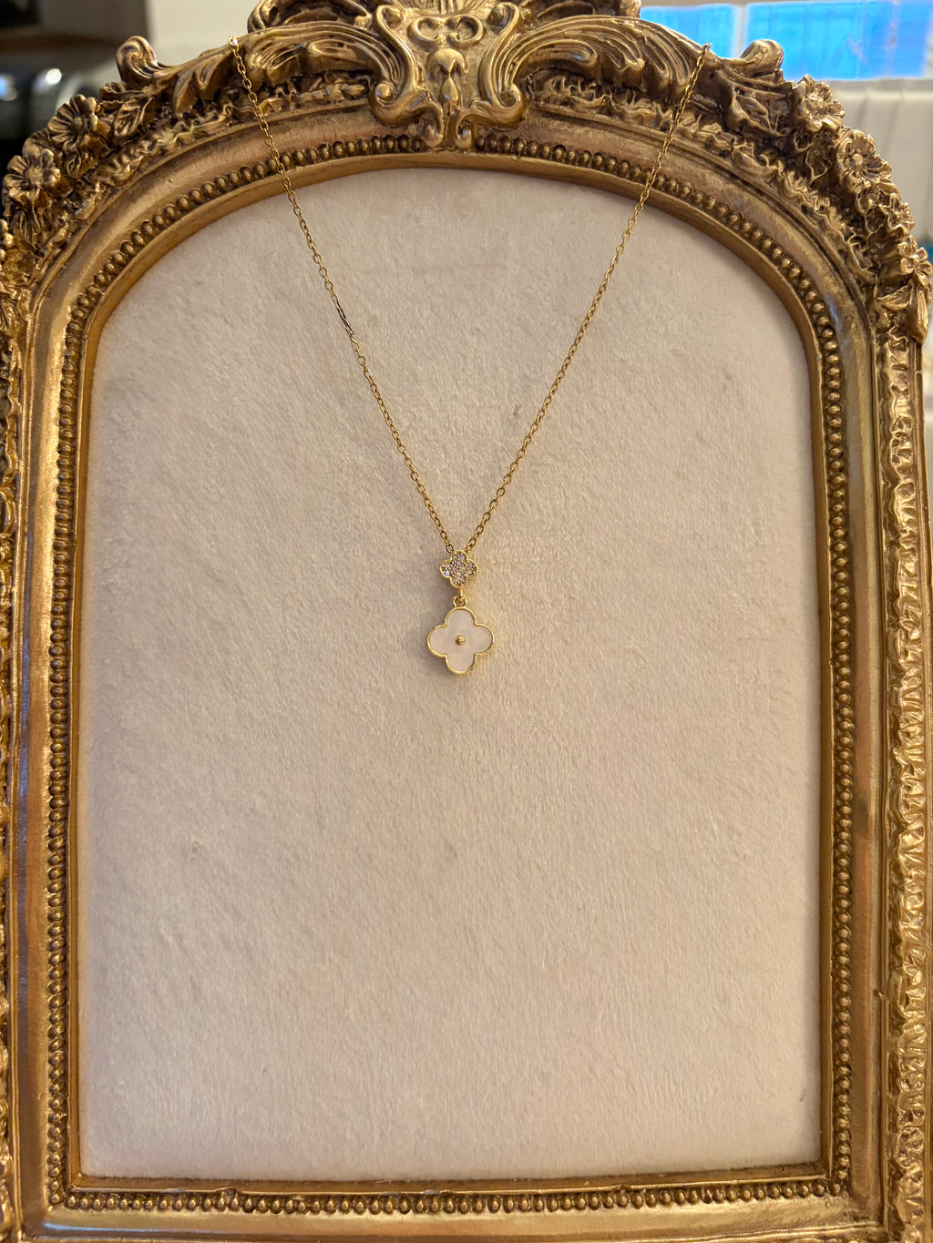 Luna Clover Necklace- Stainless Steel