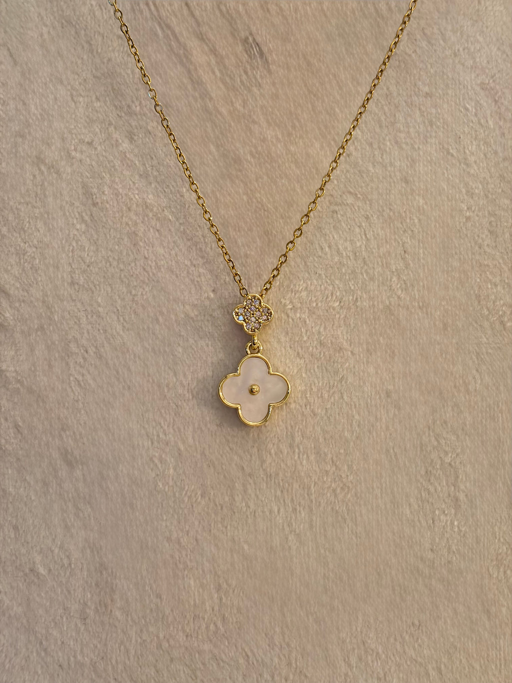 Luna Clover Necklace- Stainless Steel