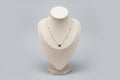 Gold necklace with a heart pendant 