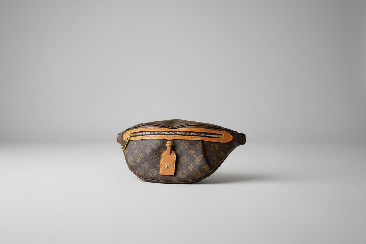 Monogram brown fleur waist/sling bag