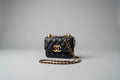 Mini Black Crossbody w/ gold hardware