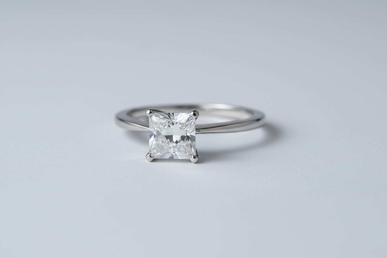Moissanite Princess Cut