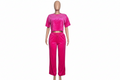 Pink Velvet Two-Piece Set